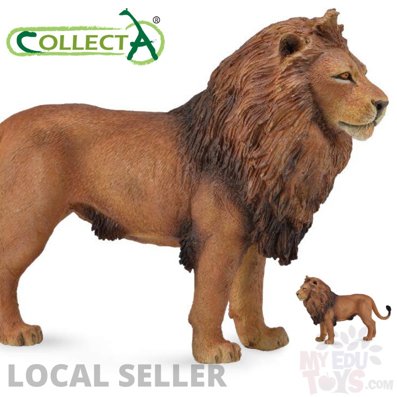 Lion Collecta 88782 Wild Life Animal Action Figures / Toys Figurine Collection For Boys, Girls