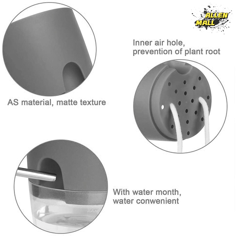 Water Inlet Self Watering Pot White Pots For Plants Indoor Outdoor ...