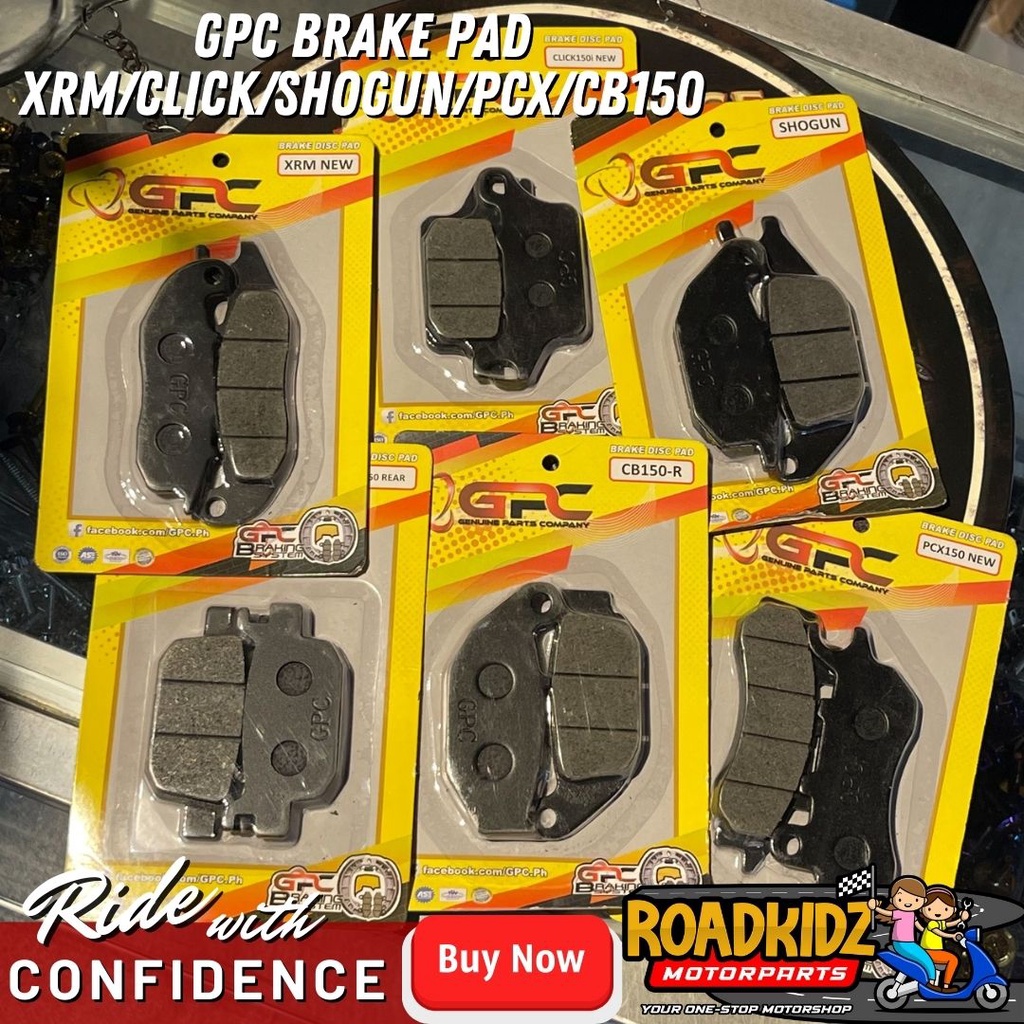 GPC BRAKEPAD MIO/NMAX/AEROX/CLICK/ADV/PCX/WAVE/SNIPER/M3/RAIDER ...