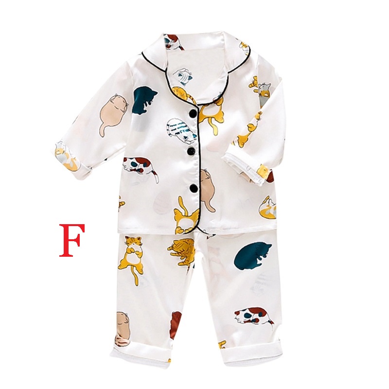 COD Ready Stock Kids Pajama Sets Boys Girls Pajama Terno Sleepwear Kids ...