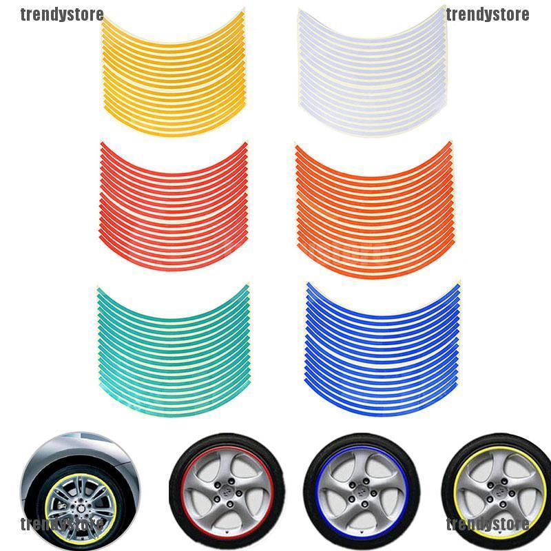 TRENDYSTORE 18 inch wheel rim sticker car styling stickers motorcycle ...