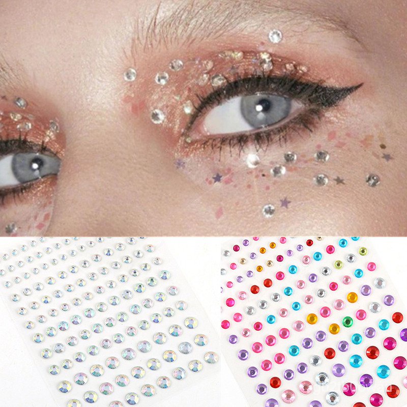 Face Jewels Diamond Makeup Art Eyeliner Glitter Face Jewelry Sticker ...