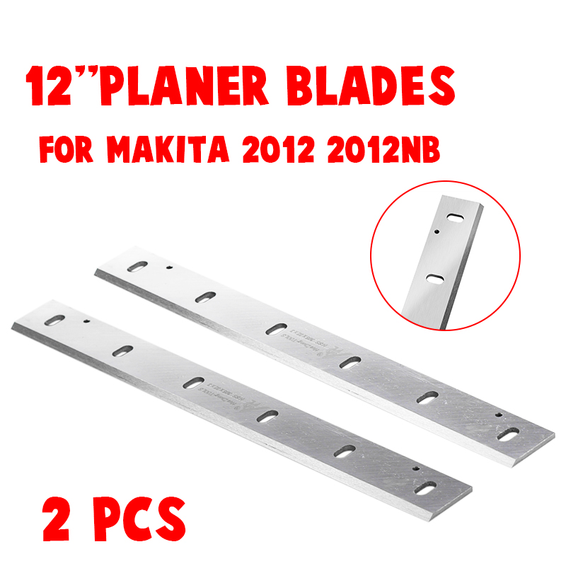 2Pcs 12'' 305x32x3mm HSS Planer knife blades For Makita 2012NB Wood