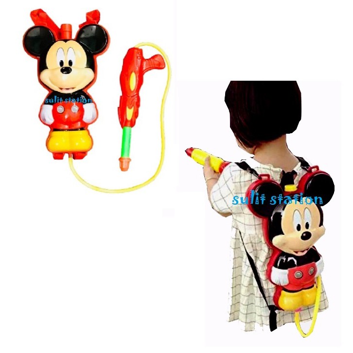 Mickey Mouse 3d Charcter Outdoor Water Spray Summer Fun Games Backpack 