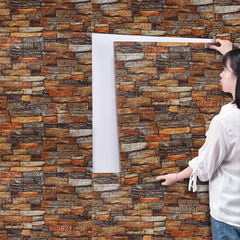 SALE DIY Self Adhensive 3D Brick wall stickers wallpaper PE Foam