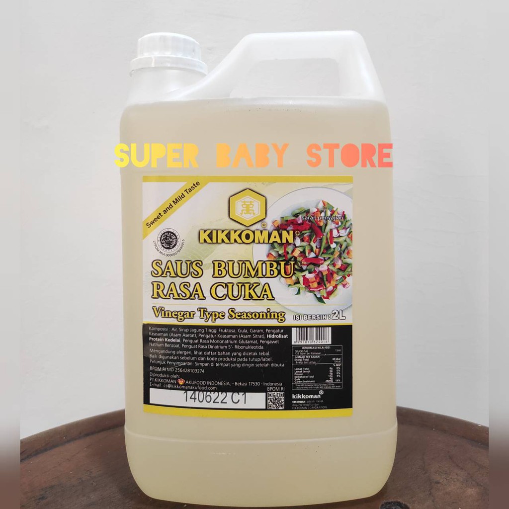 Kikkoman Vinegar Sauce HALAL 2 liter Sushi Vinegar Seasoning Shopee