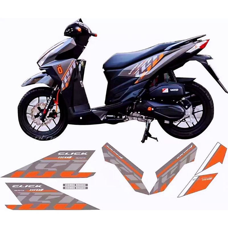 MOTORCYCLE DECALS STICKER FOR HONDA CLICK 150i | Shopee Philippines