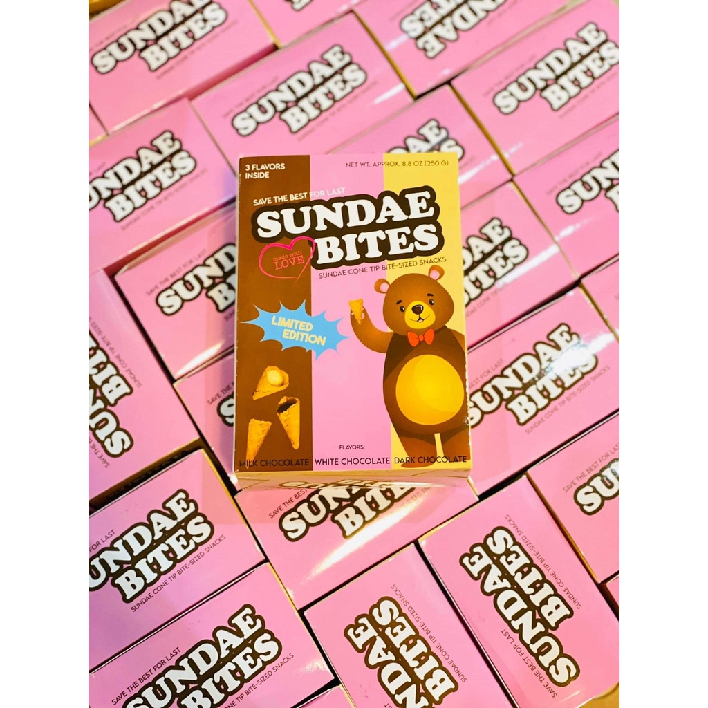 SUNDAE BITES Drumstick Ice Cream Cone Ends Dessert Cone Snacks Premium