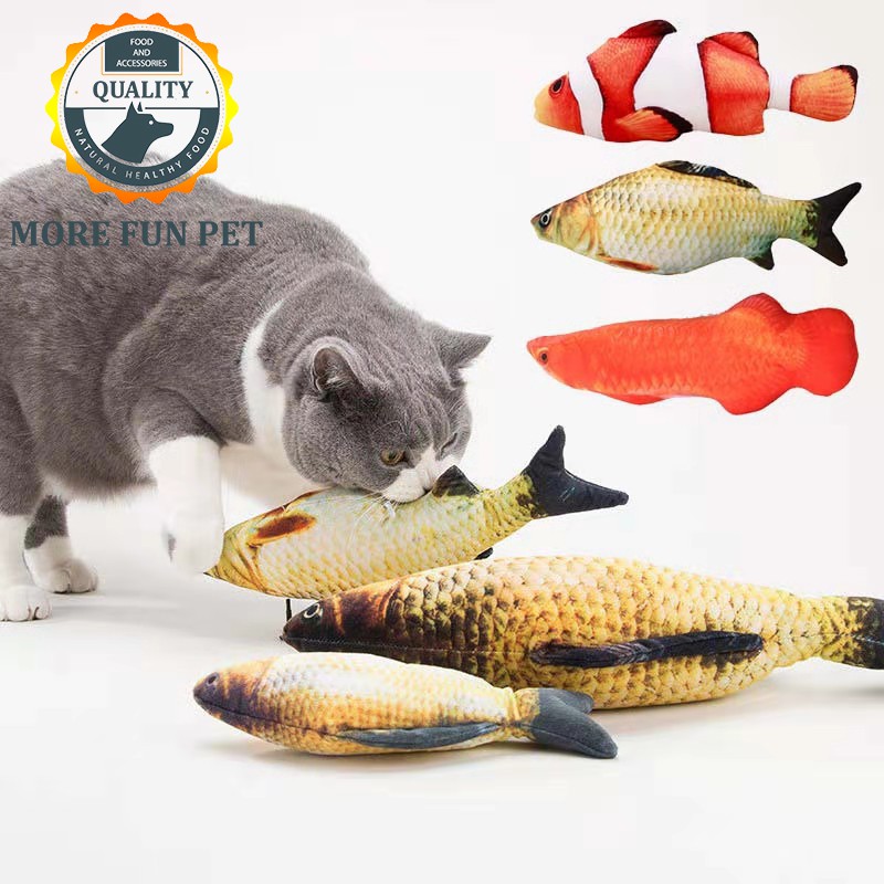 Catnip Toy Fish Cat Fish Toy Pet Toy For Kitten Bite Chew Scratch Cats