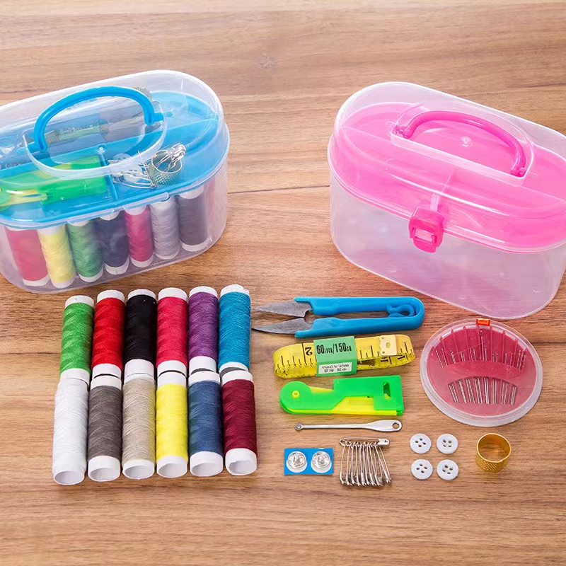 10 In1 Sewing Kit Box Set Small Sewing Tools Portable Sewing Kit -  Industrial & Commercial - Temu
