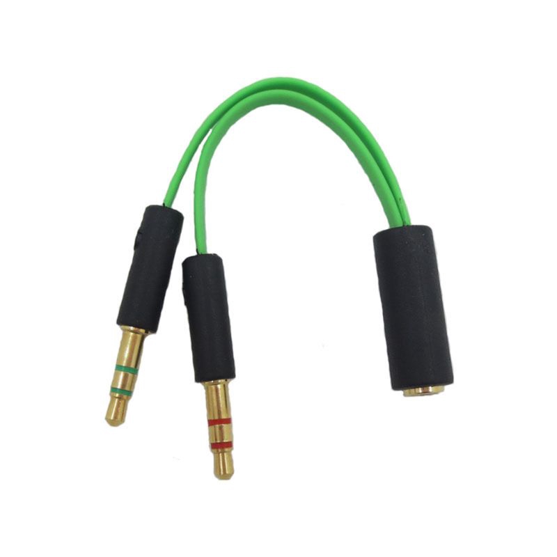 Earphone Audio Cable Headphone Adapter Splitter Headset Microphone for ...
