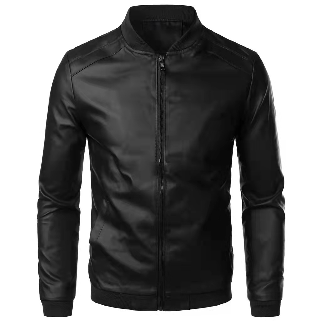 MEN Classic Pu Leather Jacket | Shopee Philippines