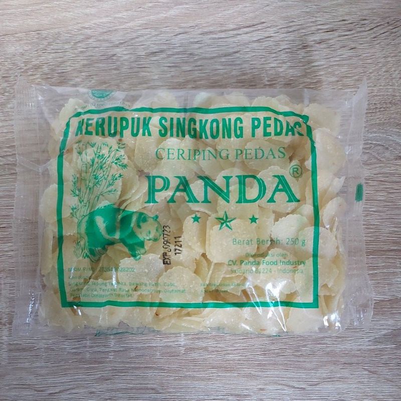 Panda brand spicy criping cassava crackers 250gr (raw) | Shopee Philippines