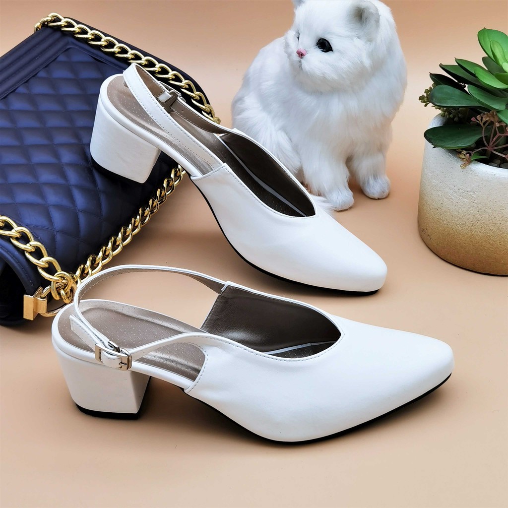 pointed closed toe block heels