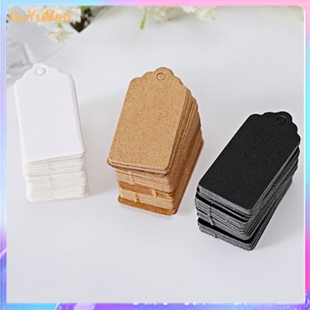 100PCS Gift tag String Not Included Wedding Party Paper Tag Price Label ...