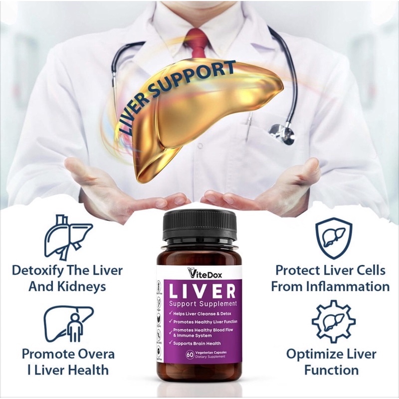 ViteDox Liver|Liver Health Supplement 60Capsules 100% Authentic ...