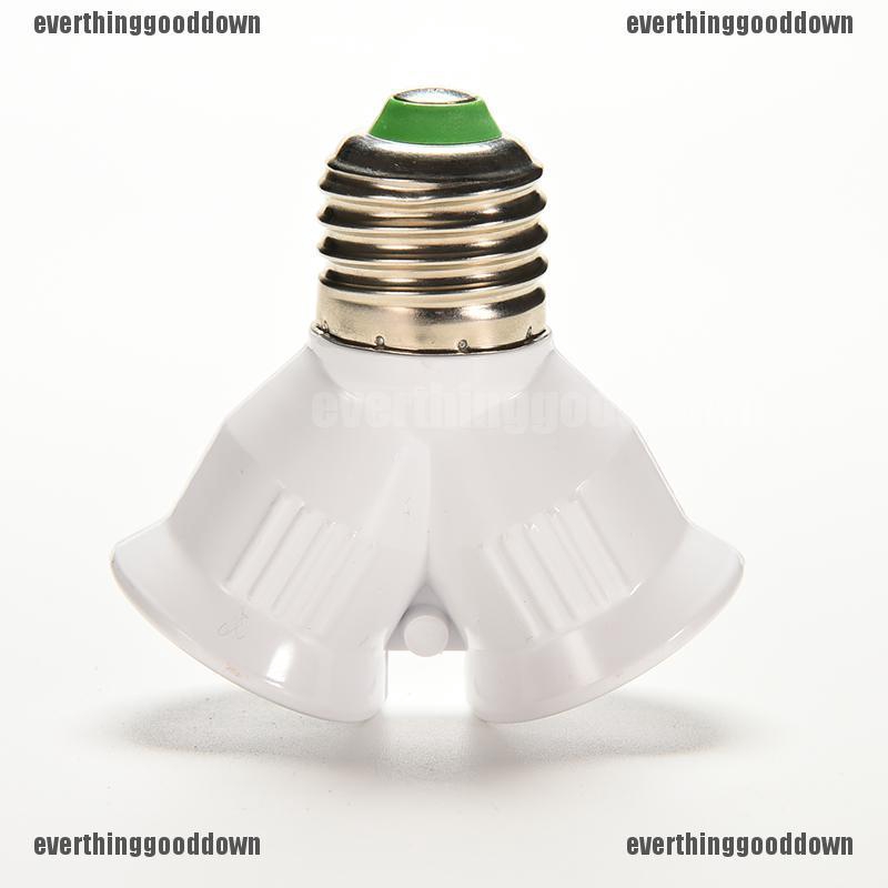 Screw E27 LED Base Light Lamp Bulb Socket 1 to 2 Splitter Adapter Conv ...