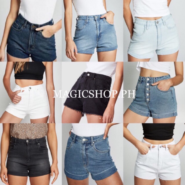 Cotton On High Rise Classic Stretch Denim Shorts