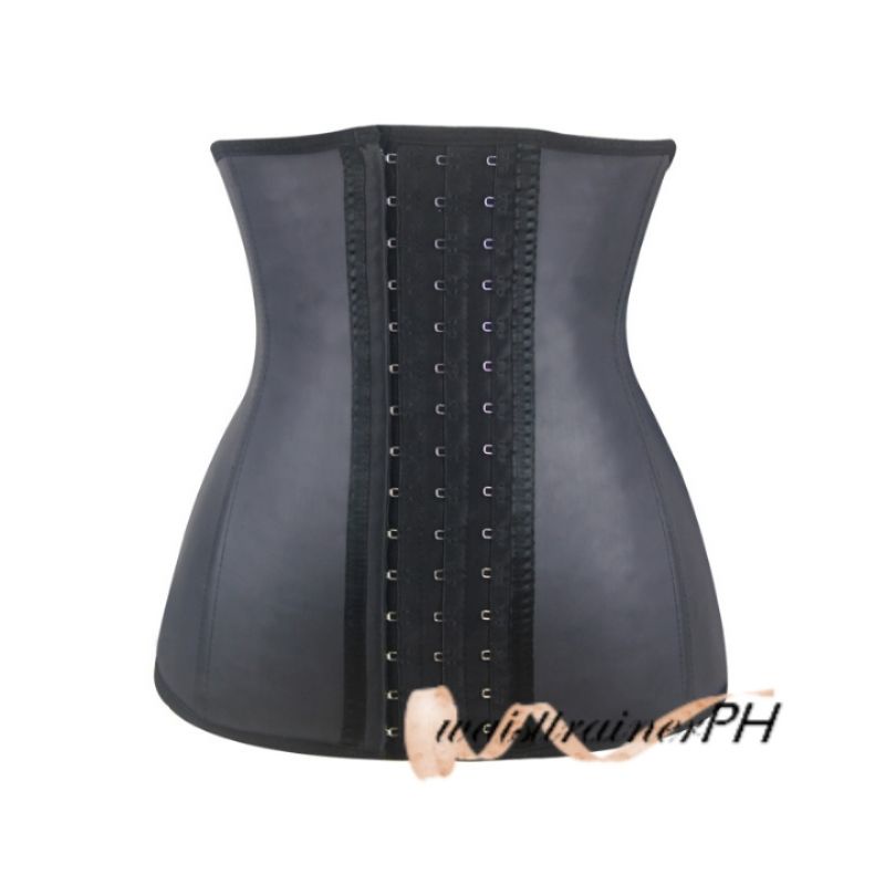 ★12Days Delivery Corset 9 Boned Latex WaistTrainer Cincher Slimming