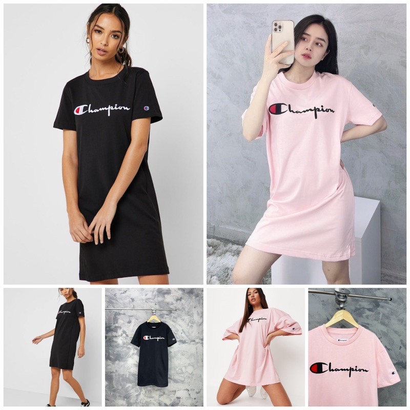 Champion tee 2025 shirt dress