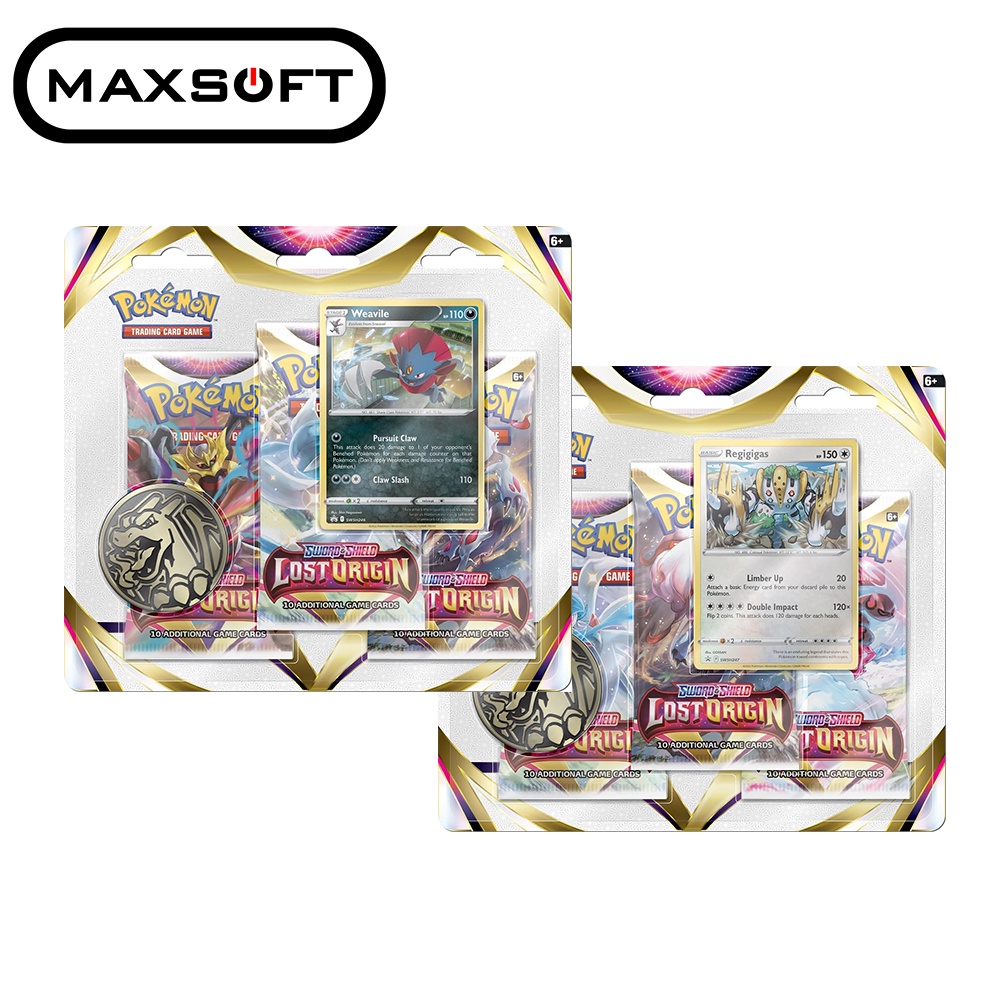 Pokemon TCG: SWSH—Lost Origin 3- Blister Pack (Set of 2) | Shopee ...