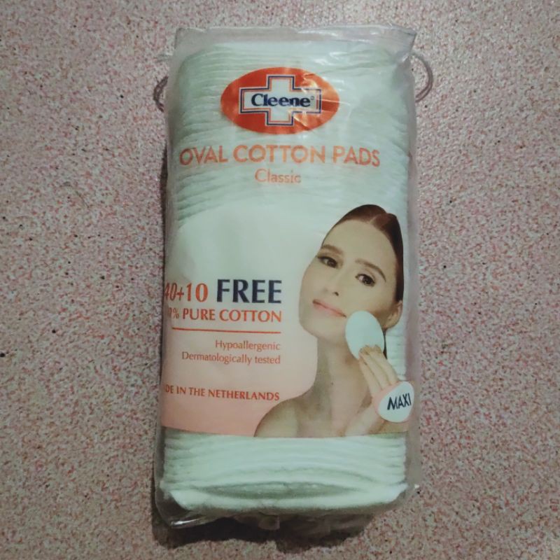Cleene Maxi Oval Cotton Pads 40+10 Free 100 Pure Cotton (Classic/Sweet
