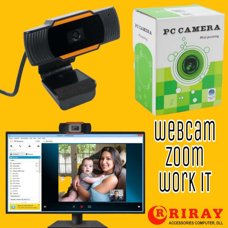 Hd Webcam Webcam Camera Microphone Laptop PC Autofocus Clear Camera