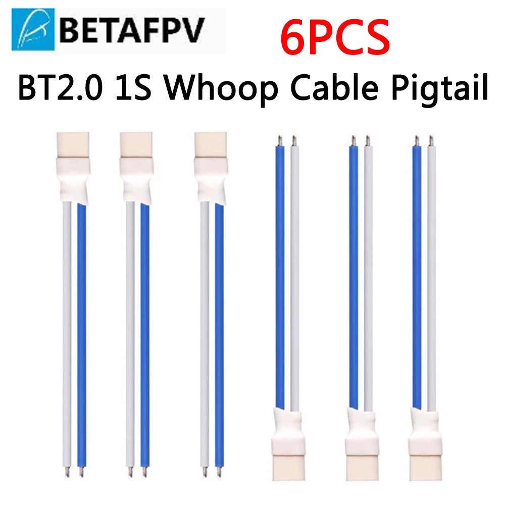 BETAFPV 5 pièces câble Bluetooth 2.0 double connecteur 2s pigtail avec connecteur banane 1.0mm compatible 2S drone Whoop comme Cetus X
