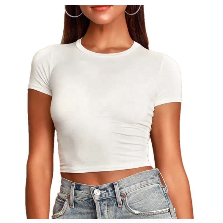 Basic Plain Minimalist Sexy Croptop Fitted Trendy Women Tops by ...