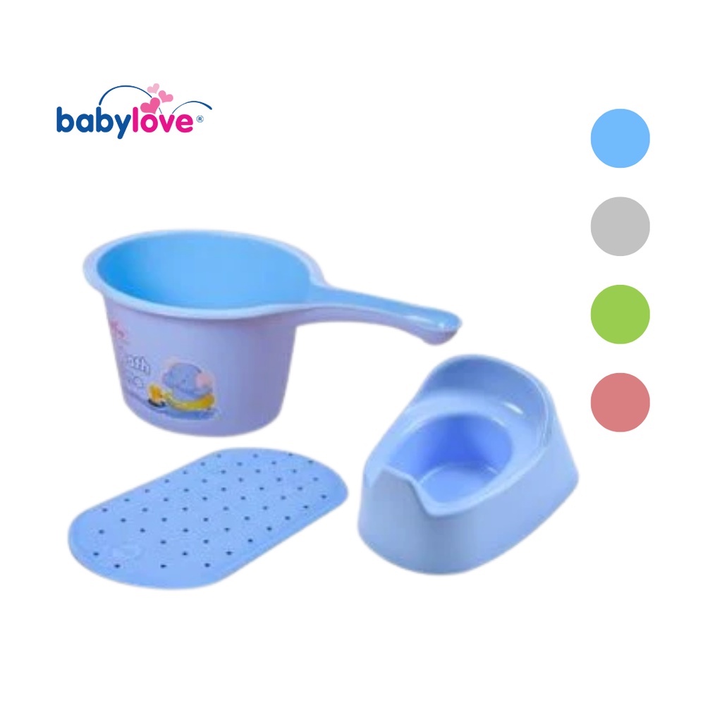 Babylove Bath Rinser/ Anti-Slip Bath Mat/ Basic Potty | Shopee Philippines