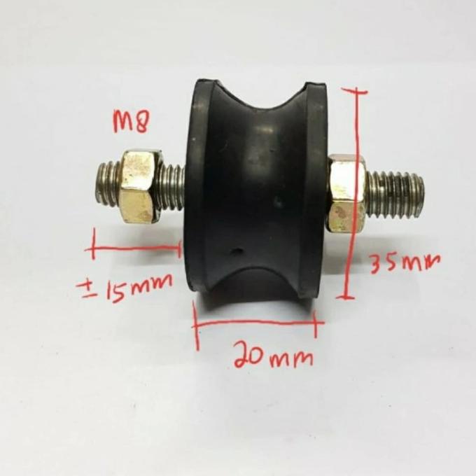 Rubber/Rubber engine mounting waist m8 wtwi74 Very popular | Shopee ...