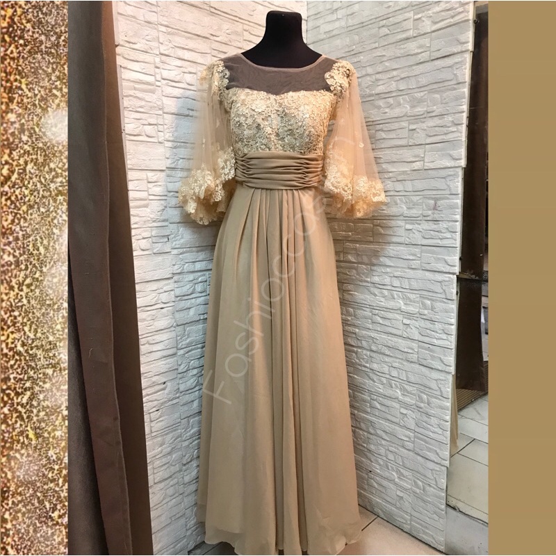 Shop long gown for wedding sponsor for Sale on Shopee Philippines