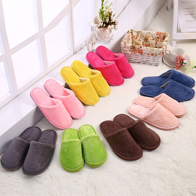 Shoes Slipper Women Men Home Fluffy House Winter Warm Plush Soft