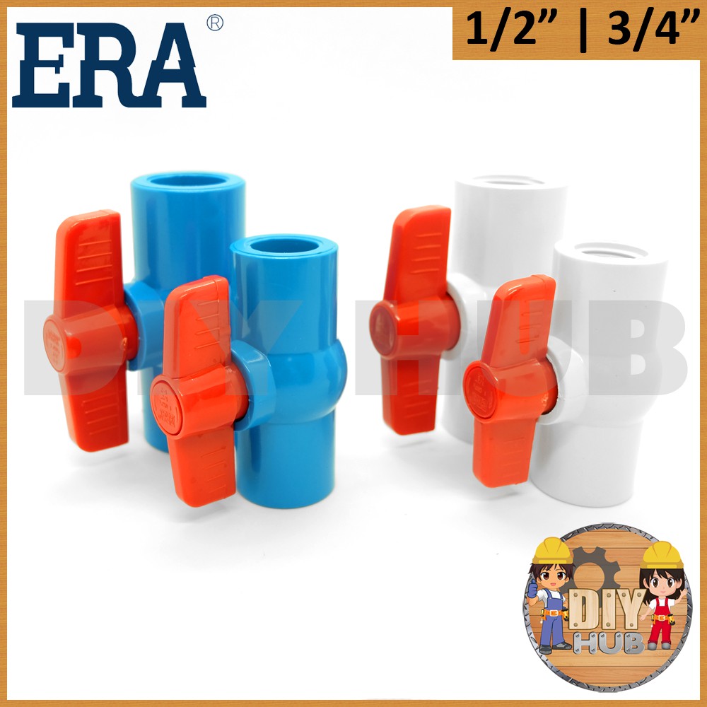 ERA PVC Ball Valve 1/2", 3/4" Shopee Philippines