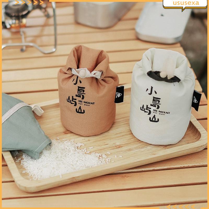 [Ususexa] Camping Food Grain Rice Bag, 680ml Portable Pouch Hiking ...