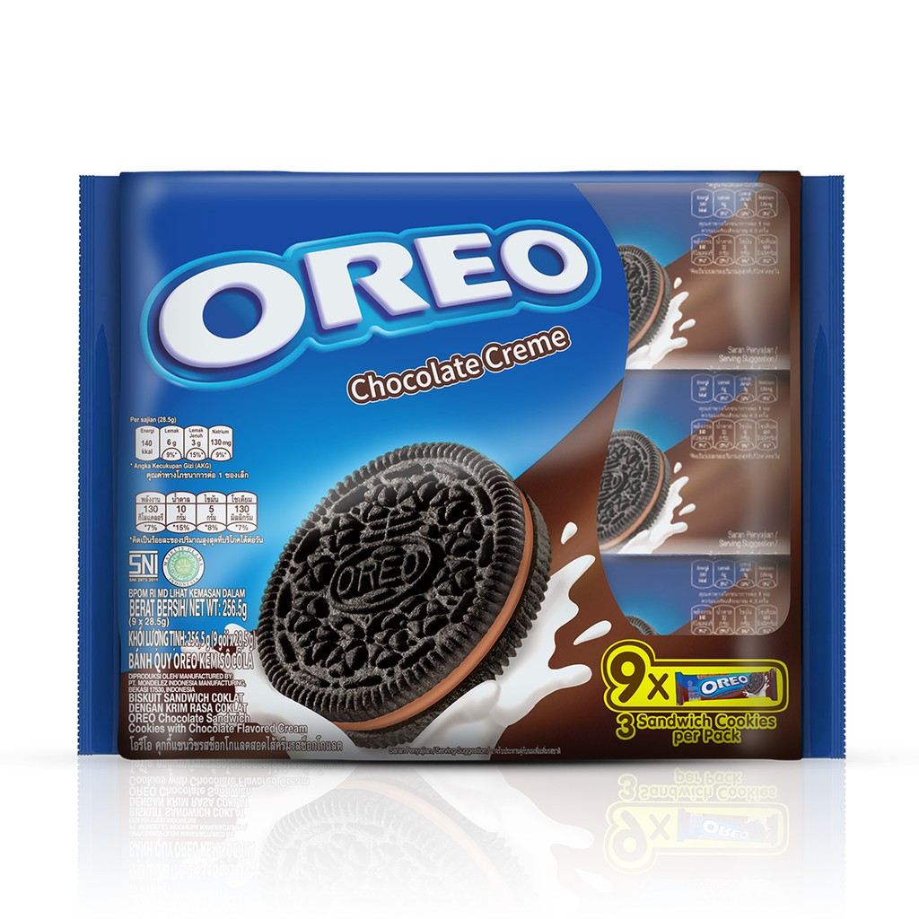 Oreo Chocolate Sandwich Cookies Multipack 9 Packs 28.5g Shopee