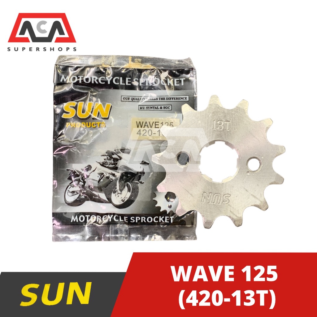 Sun Engine Sprocket Wave 125(420) 13T / 14T/15T Shopee Philippines