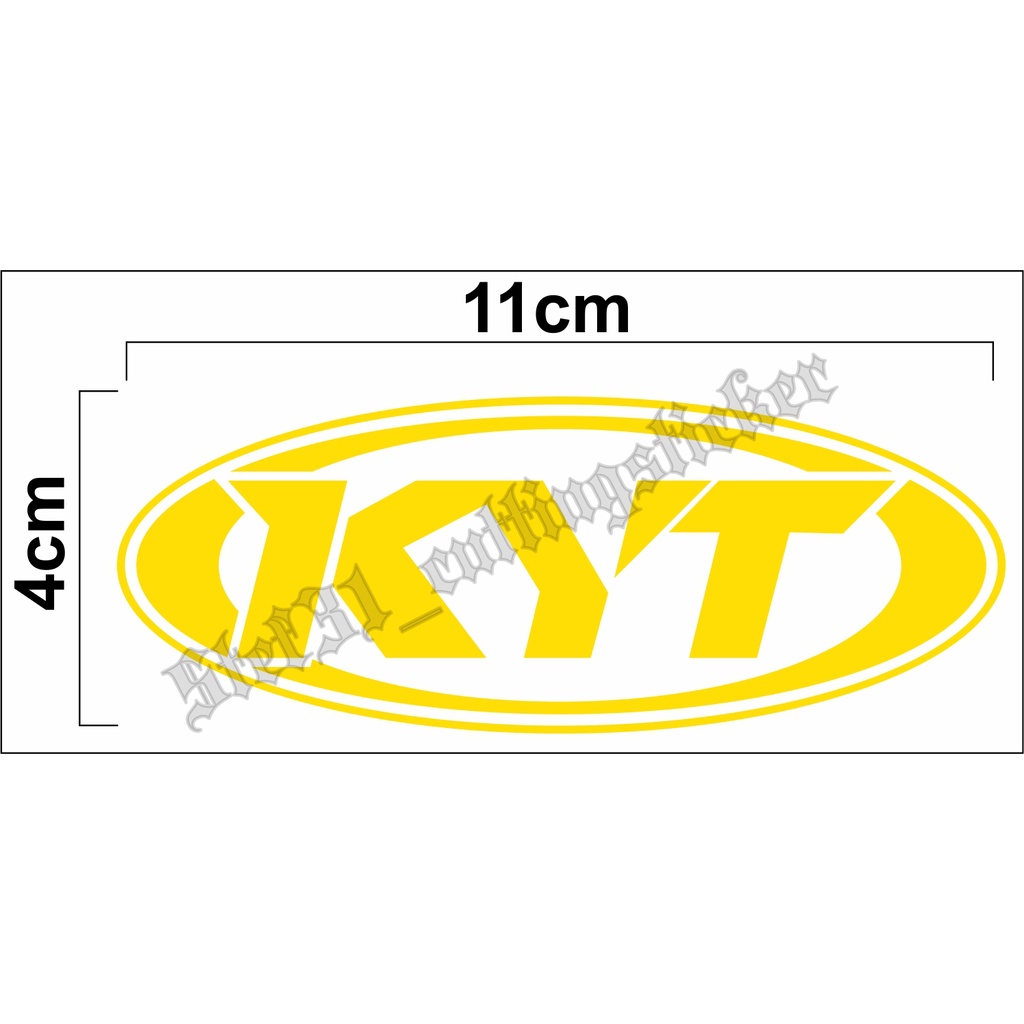 KYT logo cutting stickers, KYT logo stickers | Shopee Philippines