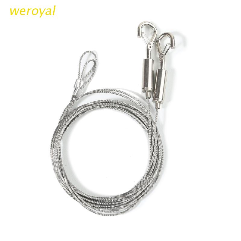 weroyal 2PCS Adjustable Picture Hanging Wire Kit 2m Heavy Duty Mirror Hanging Wire with Loop
