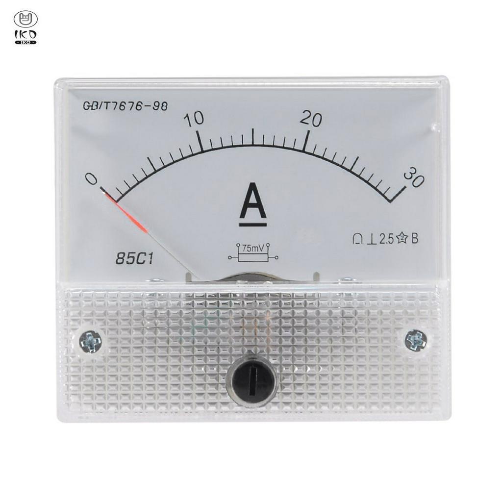 85C1-A Dc Analog Ampere Meter Panel Meter Gauge 30A Amp Gauge Current ...