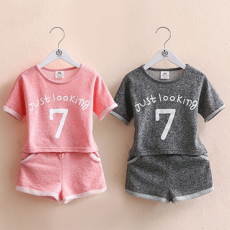 Girls Clothing Set 2021 Summer 2 3 4 5 6 7 8 9 10 Years Old Kids