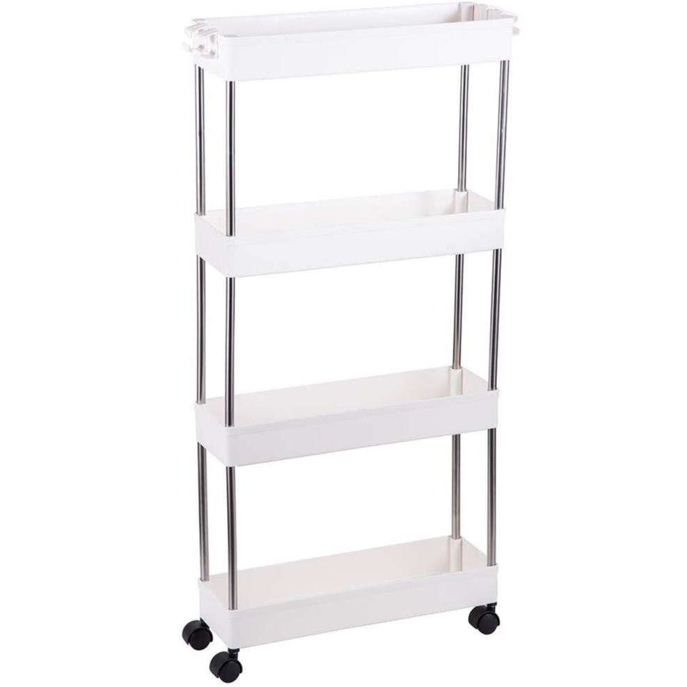 TNJ 4 Tier Waterproof Kitchen Storage Rack Trolley ZWJ11 Shopee