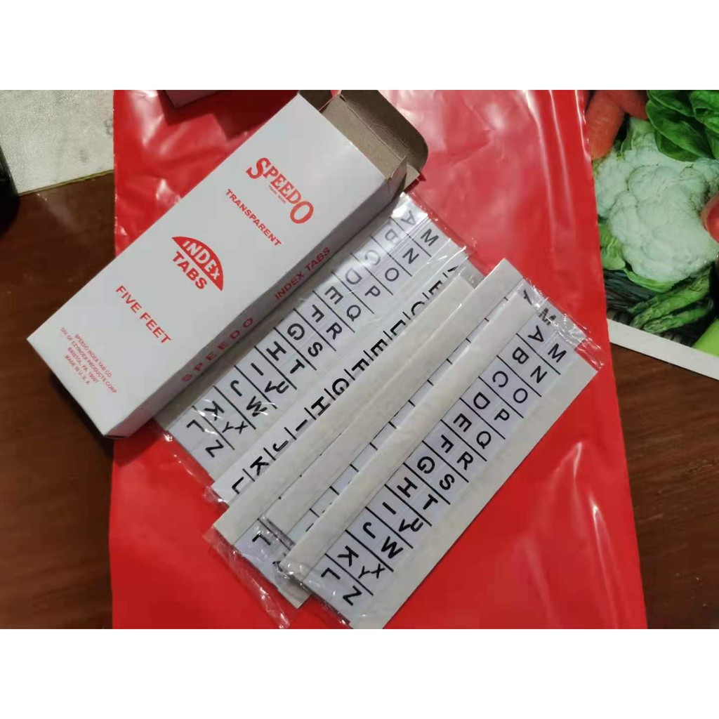 SPEEDO Index Tabs 1 Box of 5 Sets 5 Feet Shopee Philippines