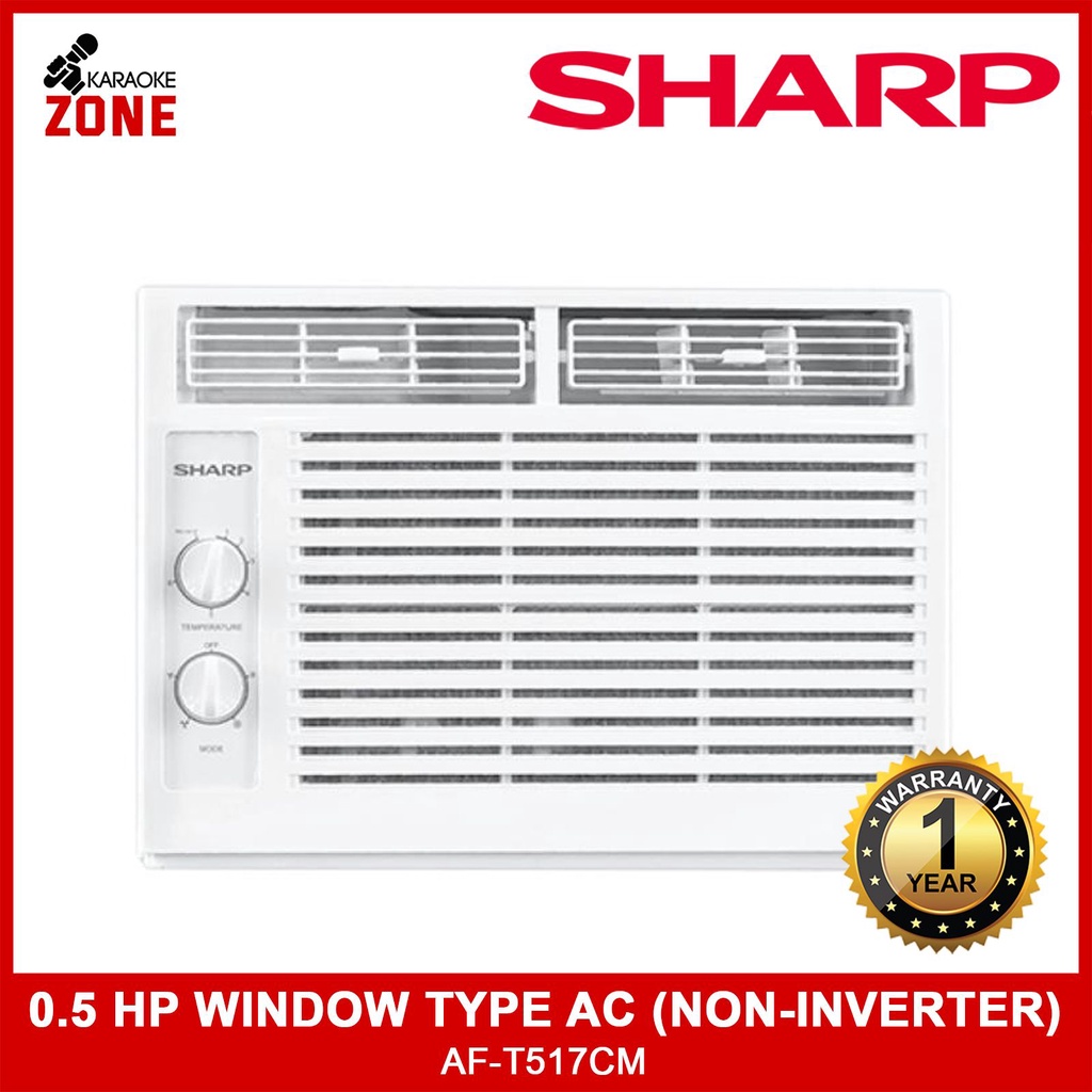 Sharp AF T51 0.5HP Window Air Conditioner / Sharp Air Conditioner / 0.5 ...