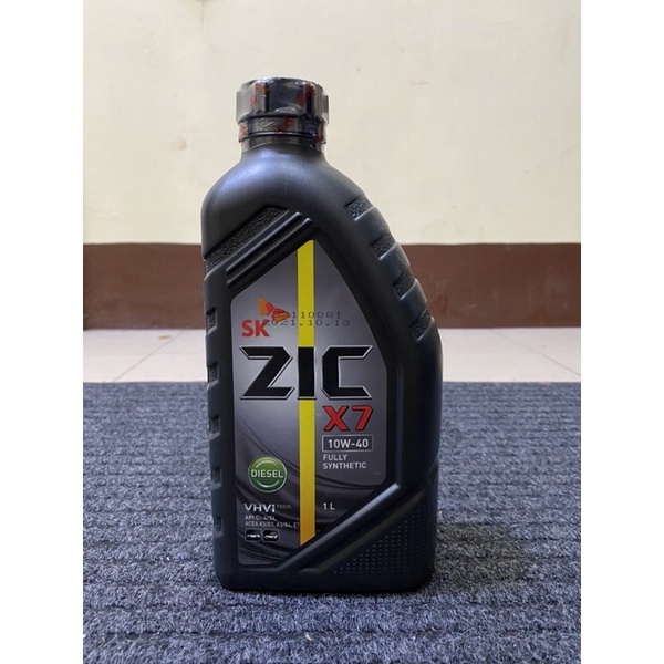 ZIC X7 10w40 FULLY SYNTHETIC DIESEL ENGINE OILS 1L Shopee Philippines