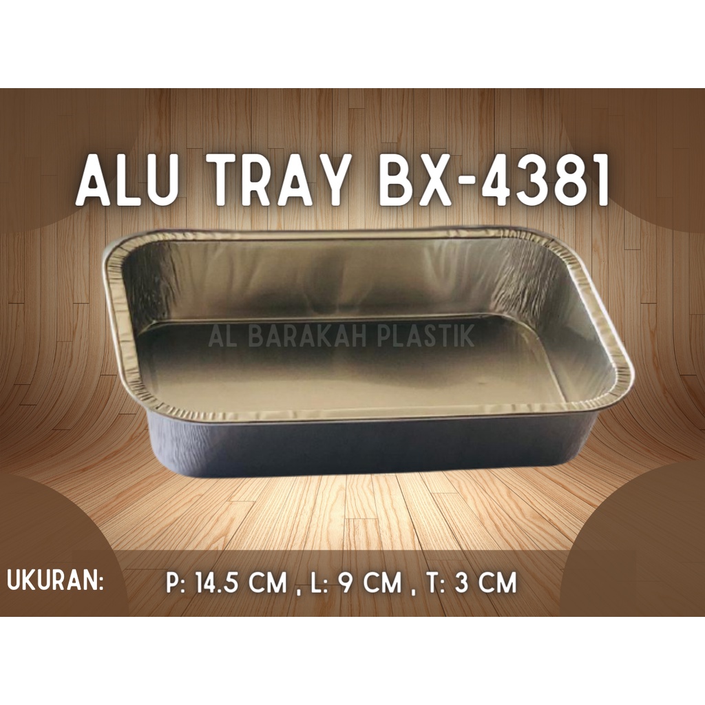 Alu tray Rectangular 380ml With Lid mica tray BX- 4381 Best Fresh ...