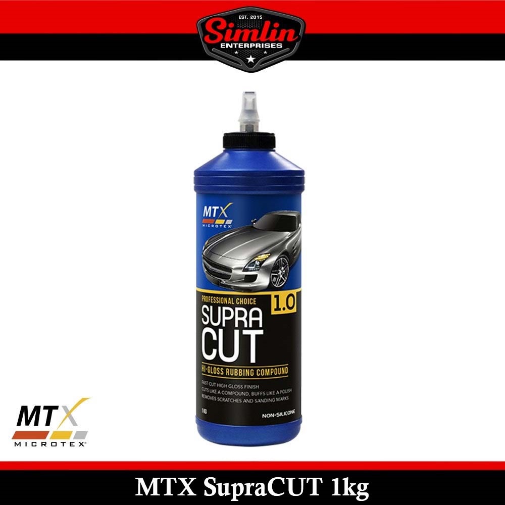 MTX SupraCUT 1kg Hi-Gloss Rubbing Compound Supra Series 1000g Microtex ...