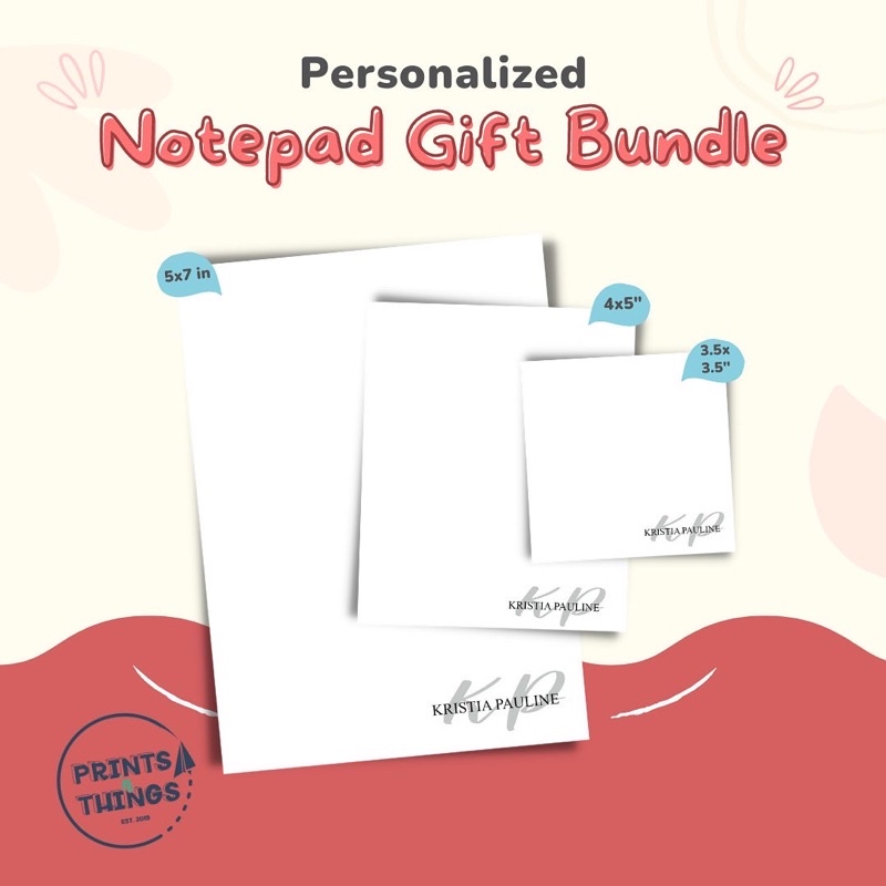 Personalized Notepad/Memo pad (FREE PENset) for souvenir christmas gift Shopee Philippines