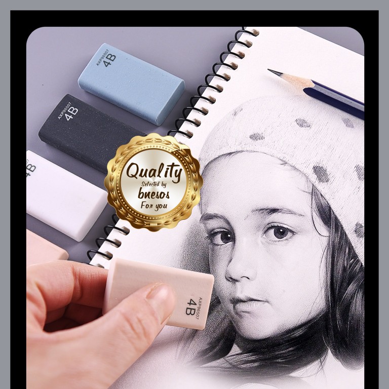 bnesos Stationary School Supplies Eraser Pencil Eraser 4B Eraser