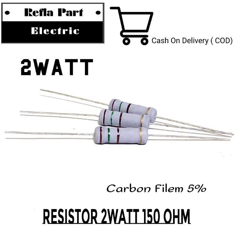 10 RESISTORS 150 OHM 2W CF 5% ROHS | Shopee Philippines